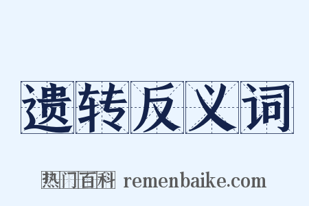 遗转反义词是什么意思的图片